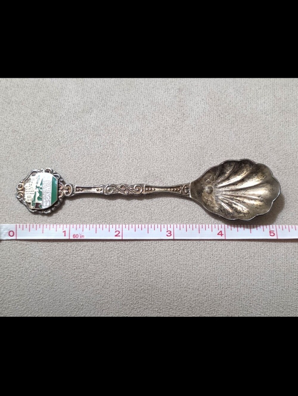 Vintage Edinburgh Castle Souvenir Silver Plated Collectible Spoon Scotland - Picture 5 of 5